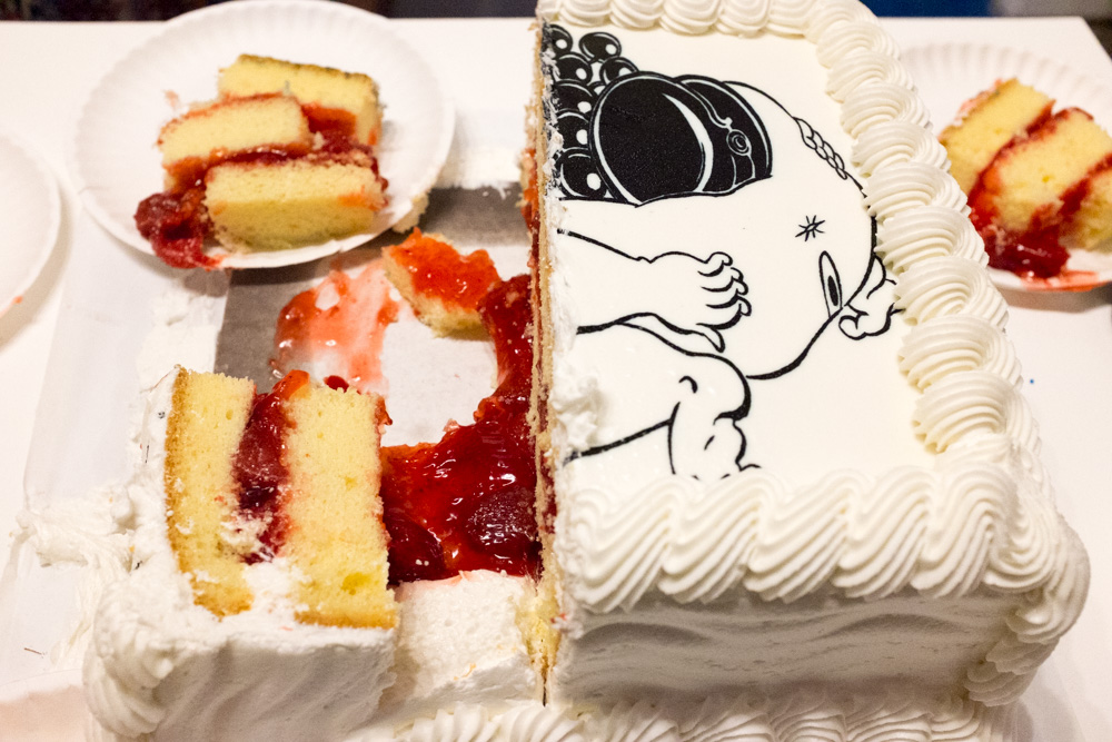 The <em>Fat Ebe</em> cake is red inside